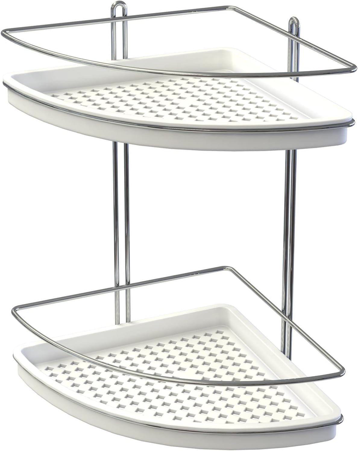 Porta Shampoo Duplo de Canto, Branco, Stolf
