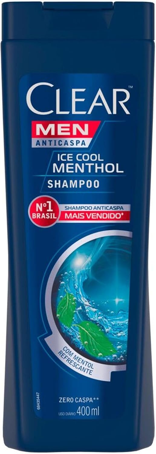 Clear Shampoo Men Anticaspa Ice Cool Menthol 400ml