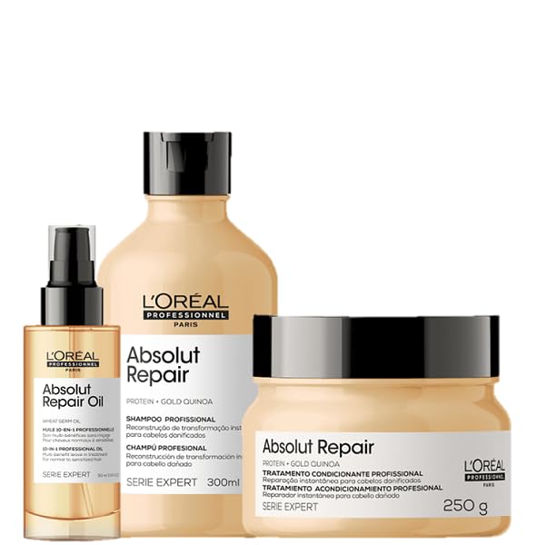 Kit L’Oréal Professionnel Serie Expert Absolut Repair Gold Quinoa Protein Shine