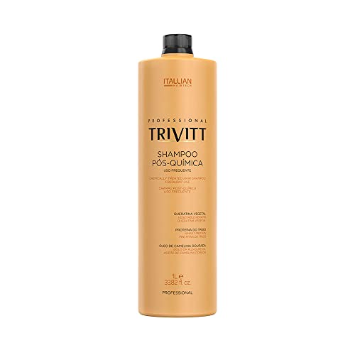 Itallian Hairtech Shampoo Pós-Química 1L Trivitt: Reparação e Brilho