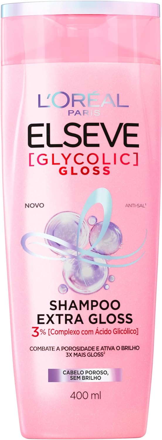 Elseve Haircare, Shampoo L’Oréal Paris Glycolic Gloss, 400ML