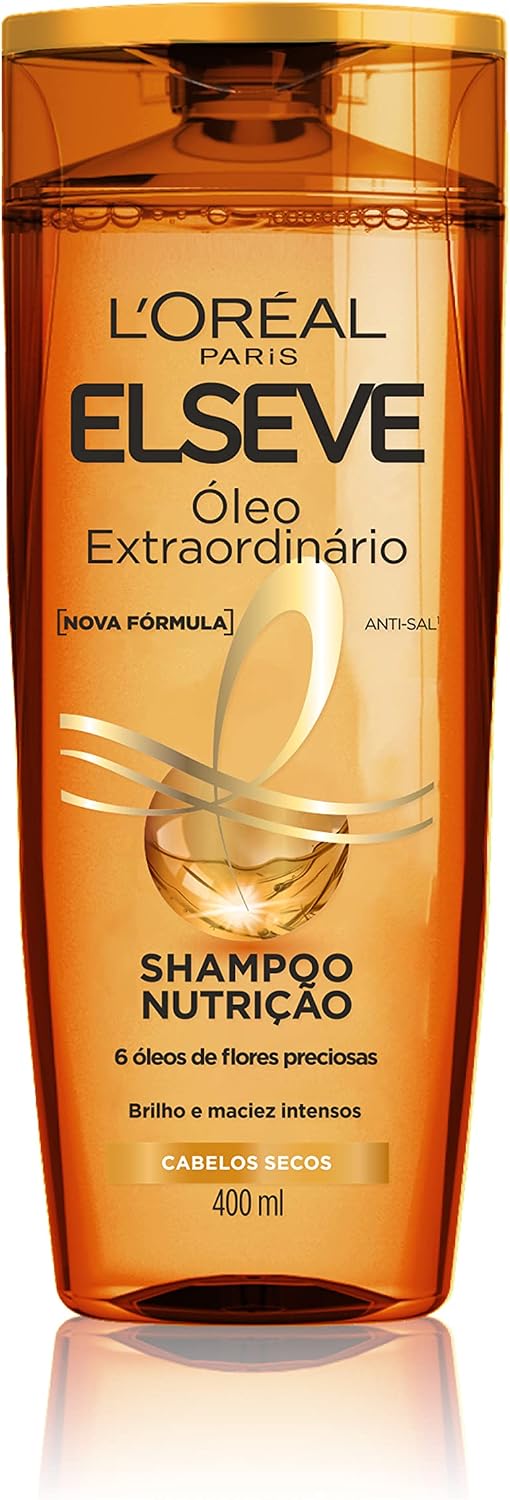 Shampoo L'Oréal Paris Elseve Óleo Extraodinário, 400ml