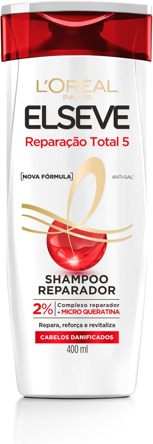 Shampoo L'Oréal Paris Elseve Reparação Total 5+, 400ml