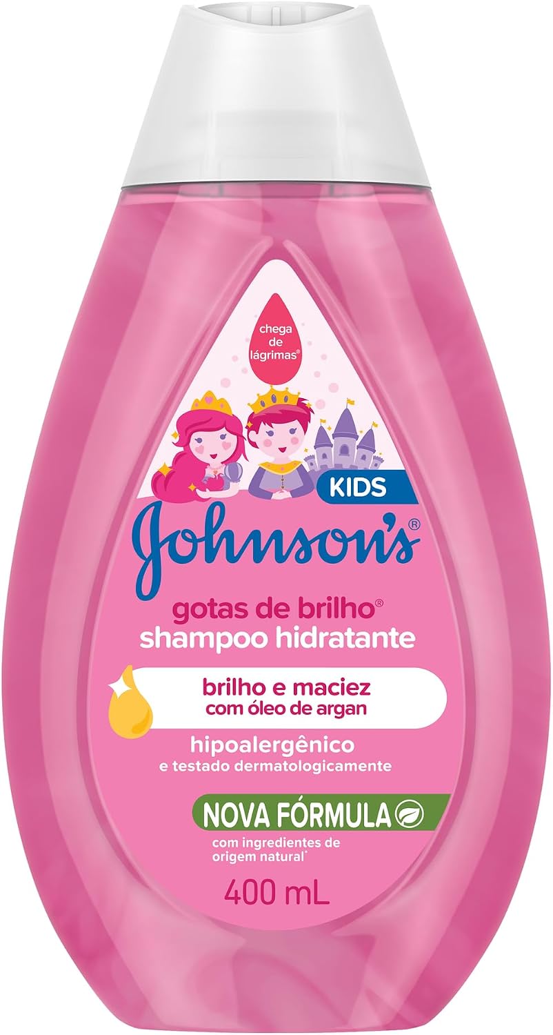 Shampoogotas de Brilho, Johnson'S Baby, Rosa, 400 Ml