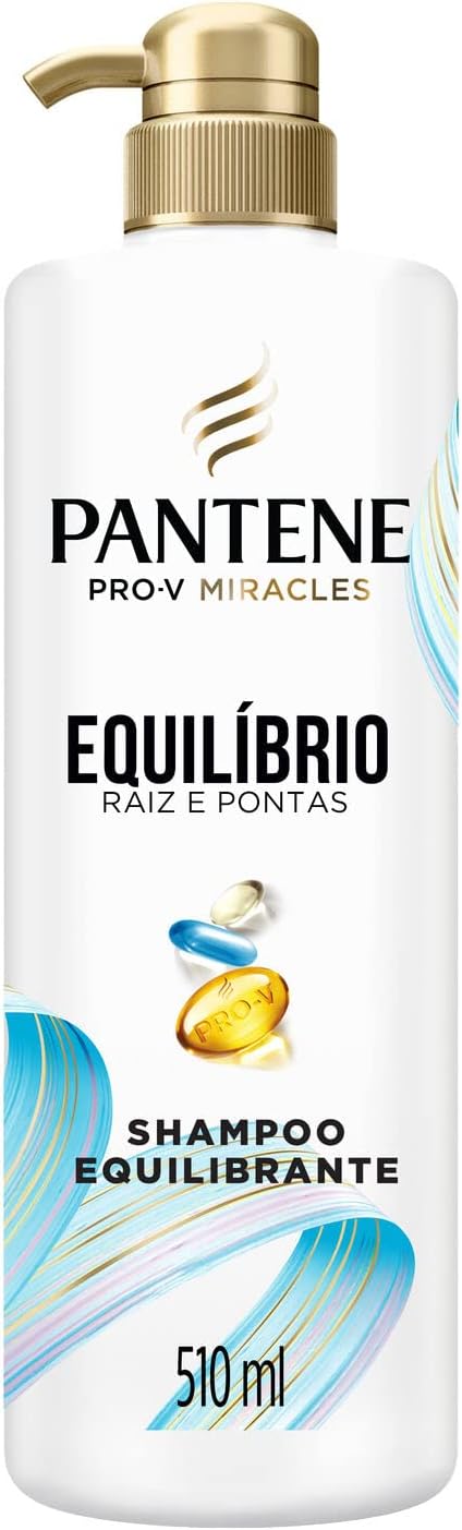 Pantene Shampoo Equilíbrio Para Cabelos Mistos E Pontas Ressecadas 510 Ml