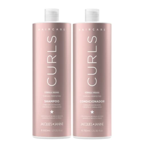 Jacque Janine Kit Shampoo 800Ml E Condicionador 750Ml Curls Curvas Perfeitas
