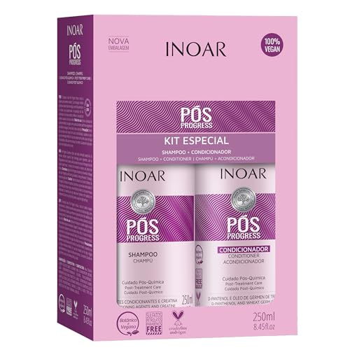 Kit Shampoo e Condicionador Inoar Pós Progress 250ml